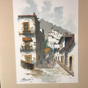 Water Color Painting by Marco Ruiz, Mexican Folk Artist.